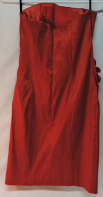 Jessica McClintock Red Strapless Formal Cocktail Party Mini Dress 6