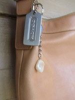 FREE DELIVERY: New COACH Genuine Leather Camel Purse Handbag W/Adj.