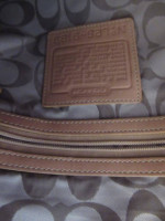 FREE DELIVERY: New COACH Genuine Leather Camel Purse Handbag W/Adj.