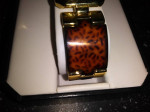 Beautiful Vivani' Ladies gold Animal Print watch - jeweler serviced