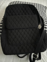 Vera Bradley Microfiber Black Backpack