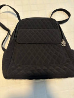 Vera Bradley Microfiber Black Backpack