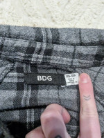 Oversized Plaid Gray Flannel