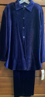 Womens velveteen corduroy pants set