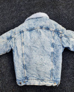 1980s Levi’s Type 3 Sherpa Lined Denim Jean Trucker Jacket Distressed