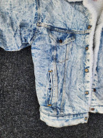 1980s Levi’s Type 3 Sherpa Lined Denim Jean Trucker Jacket Distressed