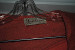 Vintage 1950-60s Woman's 2 piece suit, coral, skirt sweater