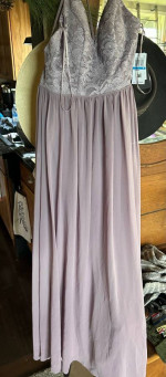 New w Tags Dusty Lavender/Silver Dress