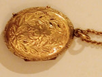 Antique Ornate Locket Necklace