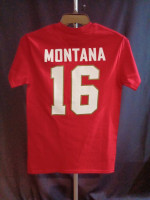 NEW: SF 49ers – 16 Montana/ NFL Team Apparel (size: Small)