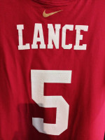 NEW SF 49ers -The Nike Tee- #5 LANCE/ NFL Team Apparel (size: Medium)