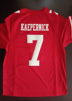 Excellent: SF 49ERS Red Jersey - #7 KAEPERNICK (size: XL)