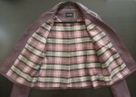 Purple Leather Jacket - Faux Blazer Plum (size: Medium)