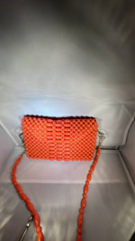 Orange Bead Bag