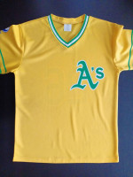Excellent Athletics A's - Pepsi Yellow Jersey (size: XL)
