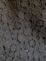 Never worn Banana Republic Size 14 Floral Eyelet Black pencil skirt