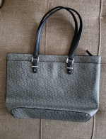 CALVIN KLEIN  Logo Print Tote Bag Gray