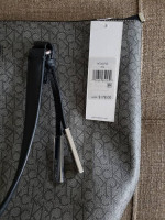 CALVIN KLEIN  Logo Print Tote Bag Gray