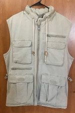 Men’s Vintage Banana Republic Adventure Khaki Safari Vest Size Large
