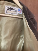 SCHOTT WESTERN FRINGE SUEDE JACKET SIZE 36