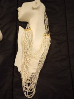 Vintage Bead Necklace and Shell Bracelet