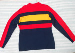 Vintage 70s/80s Meister SKI Sweater Navy Blue Bright Red & Yellow