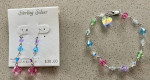 Sterling Silver and Swarovski Crystal Earrings and/or Bracelet