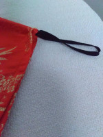 Kimona Sash? Red with Floral Design