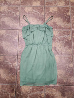 Like New Pull and Bear Green Strapless Size L