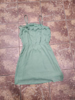 Like New Pull and Bear Green Strapless Size L