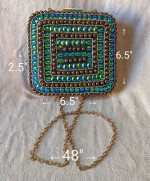 Lulu Square Mosaic Crossbody purse