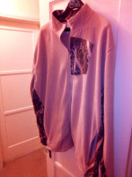 FLEECE JACKET-TAN--Size XXXL