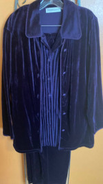 3 pc velveteen pants set