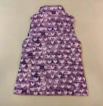 LANDS'END Kids Puffer - Purple Hearts Vest (Youth Size: Large 6X-7)