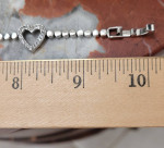 Sweetheart Silver Anklet