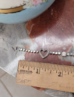 Sweetheart Silver Anklet