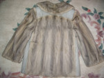 Blue Iris Emba Mink Fur & Leather Swing Jacket * Custom Design!