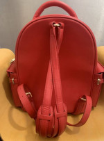 Buscemi PHD Large Leather Backpack, Red.
