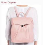 NEW Urban Originals Foxy Backpack Purse, Vegan Leather, Rose Pink