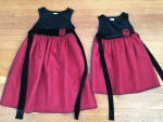 2 matching girls fancy dresses