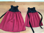 2 matching girls fancy dresses