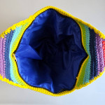 CROSSBODY SHOULDER BAG - Cotton Crochet Handmade - Rainbow Pride LGBTQ