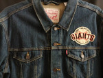 SOLD -- Excellent San Francisco Giants Denim Levi's Jacket (size: XXL)