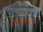 SOLD -- Excellent San Francisco Giants Denim Levi's Jacket (size: XXL)