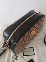 Gucci Marmont Camera Style Crossbody Bag Shoulder Purse GG Monogram