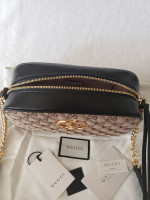 Gucci Marmont Camera Style Crossbody Bag Shoulder Purse GG Monogram
