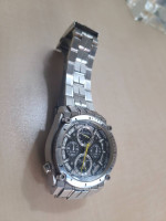 Large/thick Shiny new Bullova chronograph watch, Carbon fiber face