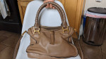 Chloe Marcie leather bag in Nut color