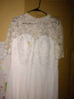 Wedding dress bridesmaid dress and flower girl dress