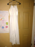 Wedding dress bridesmaid dress and flower girl dress